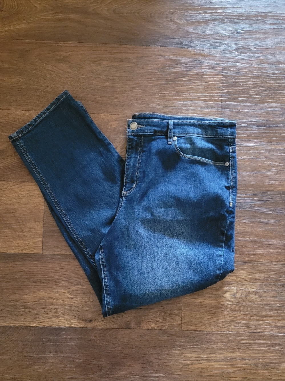 Christopher & Banks Stretchy Jeans, Women's 16 Short, Classic Blue Jean Wash
